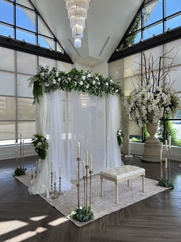 Light and airy modern Nikkah divider