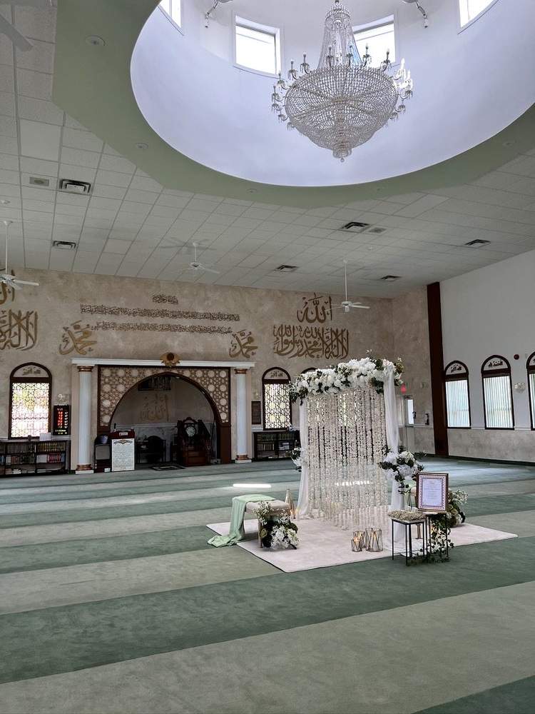 Blush floral Nikkah arch