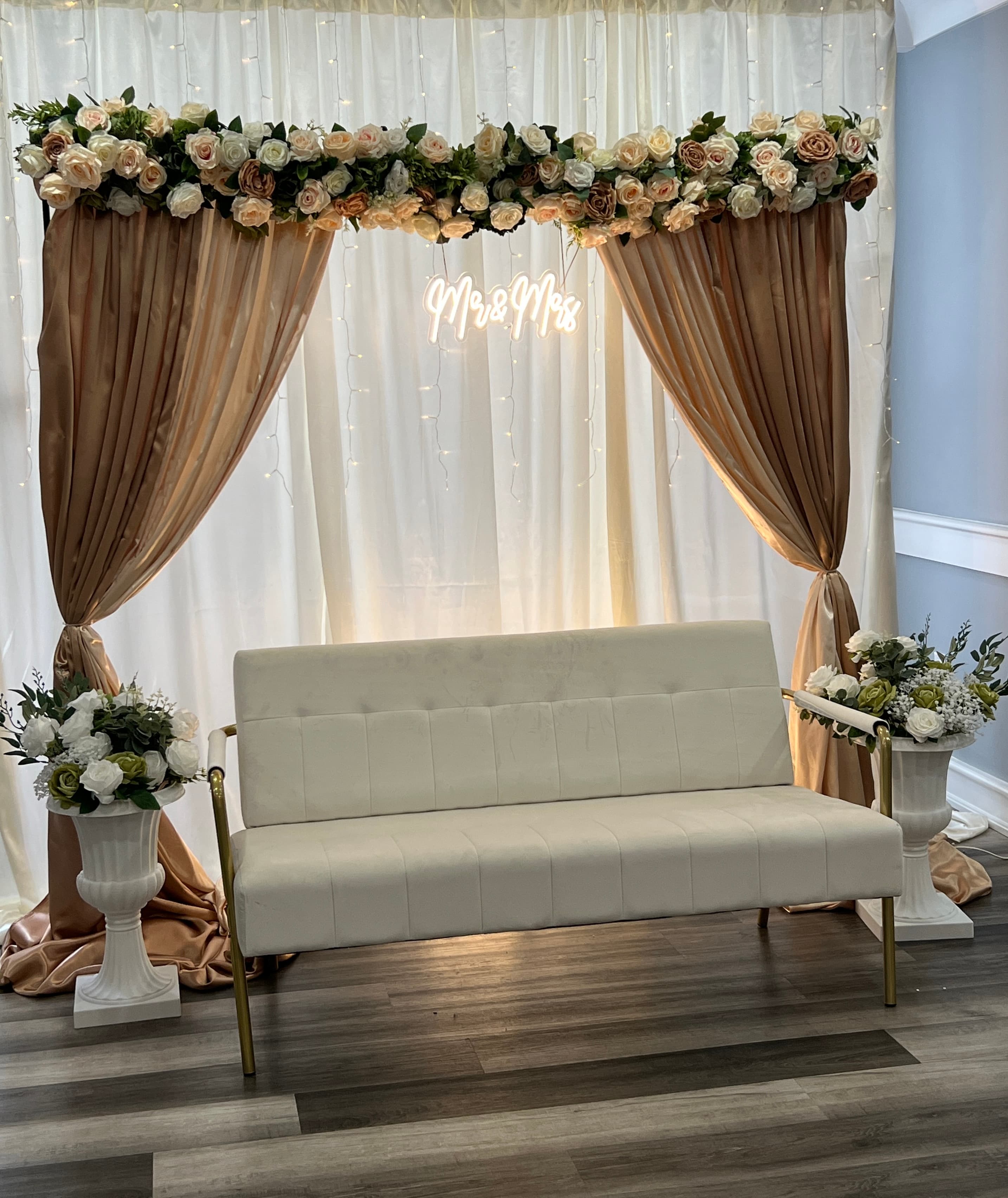 Wedding reception styling
